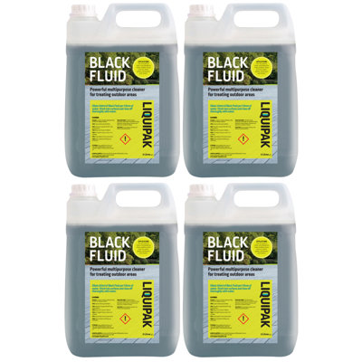 Liquipak Black Fluid Outdoor Cleaner & Deodoriser Concentrated Formula 4X5L from B&Q