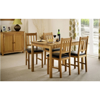 Ashfield Coxmoor Oak Rectangular Dining Set from B&Q