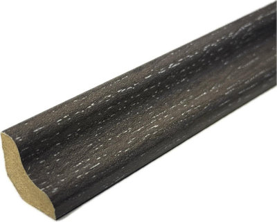  - Laminate & Wood Floor Scotia Beading 828 Black Oak (2.4M Length18mm Scotia) Pack Of 10