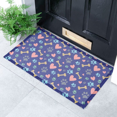 Native Natural Paws And Bones Dog Doormat Doormat (70 X 40Cm) from B&Q