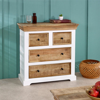 Worcester Oscar Solid Mango Wood 4 Chest Of Drawers from B&Q