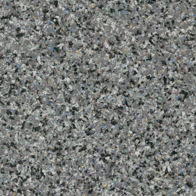 Polyflor Polysafe Mosaic Pur Orient Grey 4135 Grey Mosaic Effect Commercial Vinyl Flooring Sheet-9M(29'5") X 2M(6'6")-18M² from B&Q