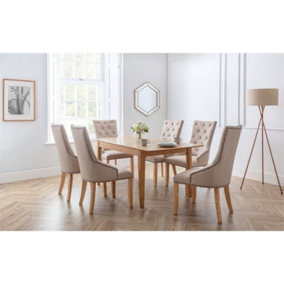Ashfield Cotswold Dining Table & 6 Loire Chairs from B&Q