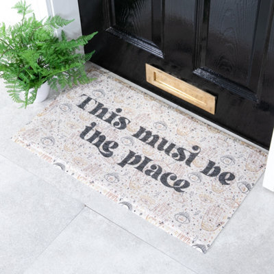 Native Natural This Must Be The Place Doormat (70 X 40Cm) from B&Q