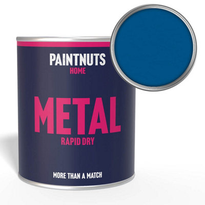 Paintnuts Rapid Dry Metal PaintDark Blue (Ral-5005)Gloss Finish1 Litre from B&Q