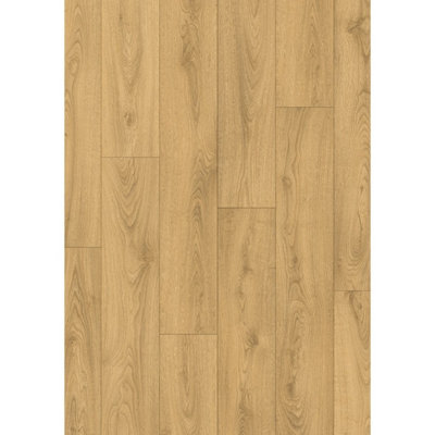 B&Q Brown Class 800 Clm5801 Wood Effect Click Laminate Flooring - Plank (8Mm),For Home (All Rooms) - Covers 1.59Sqm