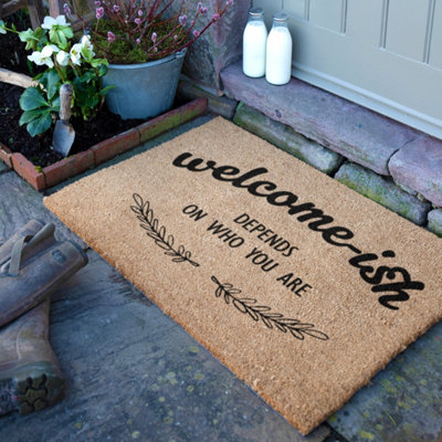 Artsy Doormats Welcome-Ish Doormat (90 X 60Cm) from B&Q