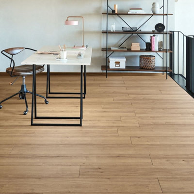  - Engineered Wood Flooring Chene21 Wide Invisible Oiled Brown Plank (14mm Thick X 125mm Wide)