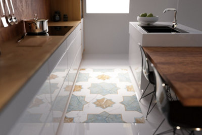 Artsy Doormats Moorish Vinyl Floor Mat 72X100Cm from B&Q