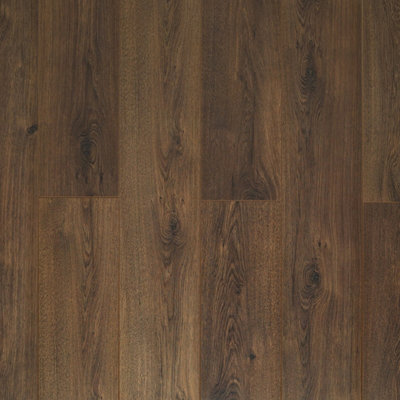  - Lovaq Coast Brown Wood Effect Click Laminate FlooringPlank (8mm),for Home (All Rooms)Covers 2.17Sqm