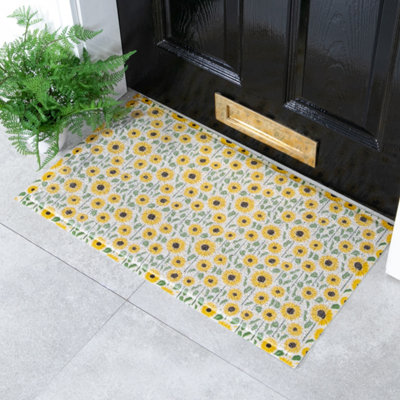B&Q -  Sunflower Pattern Doormat (70 X 40Cm)