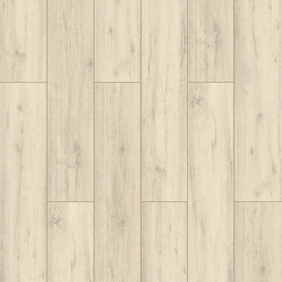 Step Xl Se001 Barcelona White Wood Effect Click Laminate FlooringPlank (12mm) For HomeCommercial Use 1.875M² Per Pack from B&Q