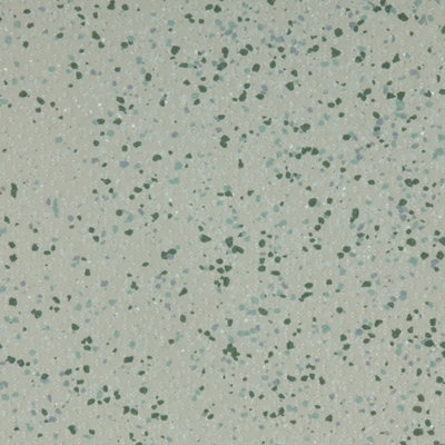 B&Q Speckled Effect Flooring, Industrial Contract Commercial Vinyl Flooring With 2.0Mm Thick-6M(19'8") X 2M(6'6")-12M² Green