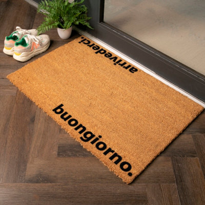 Artsy Doormats Arrivederci Country Size Coir Doormat from B&Q