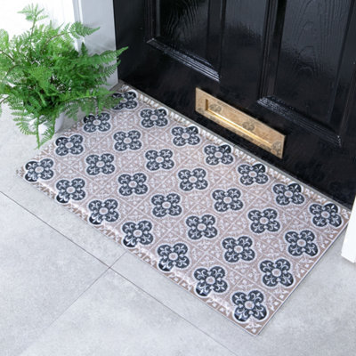 Native Natural Beige Mosaic Doormat (70 X 40Cm) from B&Q