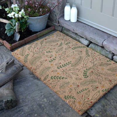 Artsy Doormats Colour Winter Foliage Coir Doormat (90 X 60Cm) from B&Q