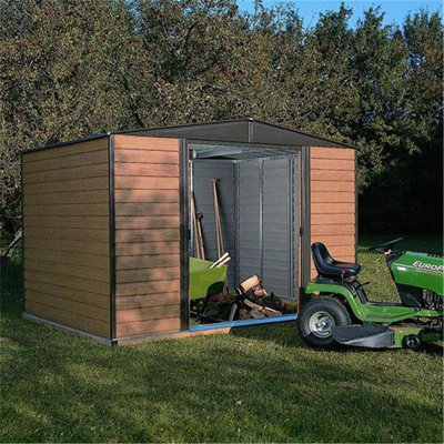 Cheshire 10 X 12 Deluxe Woodvale Metal Shed (Including Floor) from B&Q