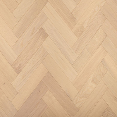  - Herringbone Engineered Flooring Wycombe Oak Brushed Invisible Uv Oiled (20mm Thick/ 80mm Wide)