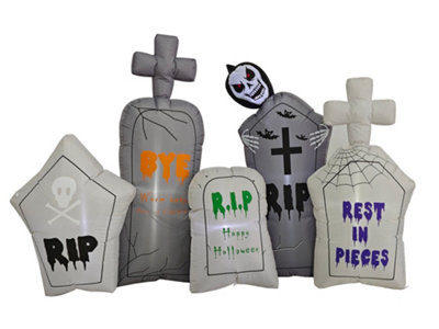 B&Q -  130Cm Halloween Inflatable Graveyard