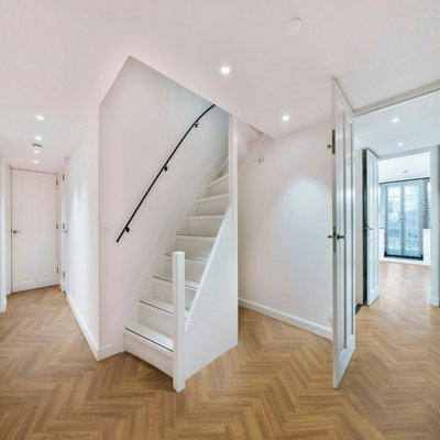 - Dorset 694M Brown Wood Effect Anti-Slip Vinyl Flooring For KitchenBathroom3.8mm Thick-3M(9'9") X 3M(9'9")-9M²