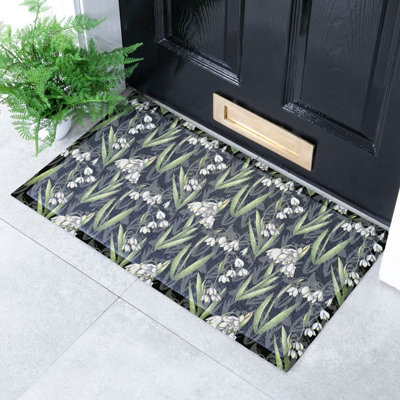 B&Q -  Lily Of Valley X Celia Battaini Doormat (70 X 40Cm)