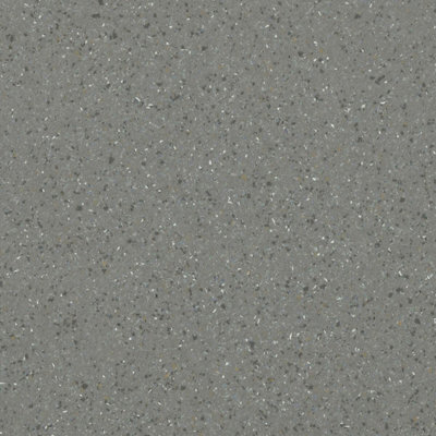 B&Q Modern Mosaic Effect Anti-Slip Vinyl Flooring For Home, Shops, Offices, 2.0Mm Thick Vinyl Sheet-3M(9'9") X 3M(9'9")-9M² Grey