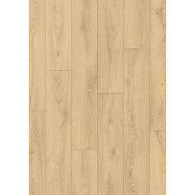 B&Q Class 800 Clm5802 Wood Effect Click Laminate Flooring - Plank (8Mm),For Home (All Rooms) - Covers 1.59Sqm Brown