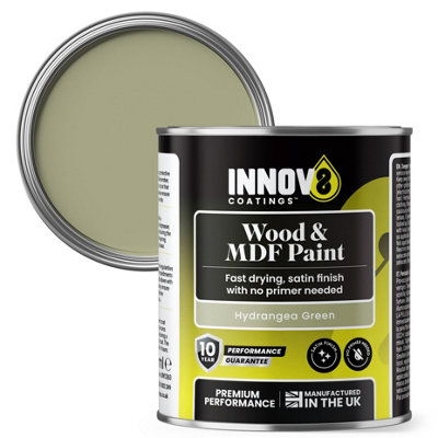 Innov8 Coatings Satin Finish Hydrangea Green Wood And Mdf Paint 250Ml - Image 4