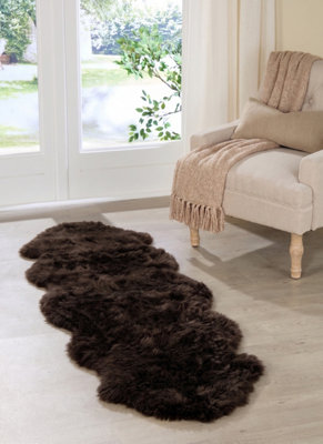 Native Natural Luxurious Double Sheepskin Rug from B&Q