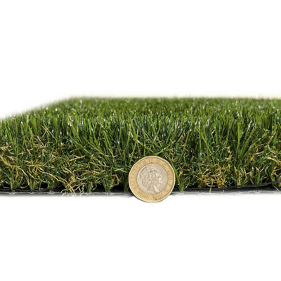 Cape Cabet 38mm Artificial GrassPlush Fake GrassPet-FriendlyPremium Artificial Grass-6M(19'8") X 4M(13'1")-24M² from B&Q