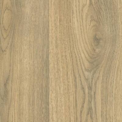B&Q Brown/Grain Anti-Slip Vinyl Flooring For Kitchen, Bathroom, Livingroom, 4.50Mm Thick Vinyl Sheet-2M(6'6") X 2M(6'6")-4M²