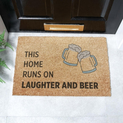 Artsy Doormats Laughter And B... Doormat (60 X 40Cm) from B&Q