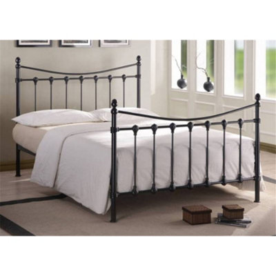 TL Beds Shell Detailed Black Metal Bed FrameSingle 3Ft from B&Q