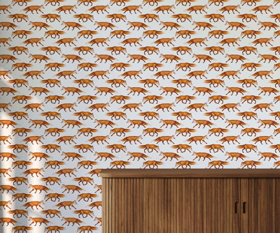B&Q -  Eco-Friendly White Fox Wallpaper