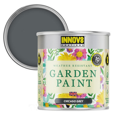 Innov8 Coatings Chicago Grey Garden Paint - 750ml - Silk Satin Finish - Image 3