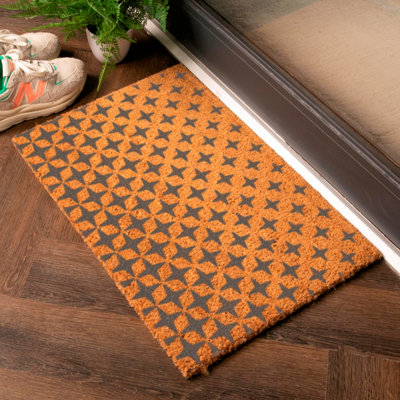 B&Q -  Grey Fading Stars Pattern Doormat