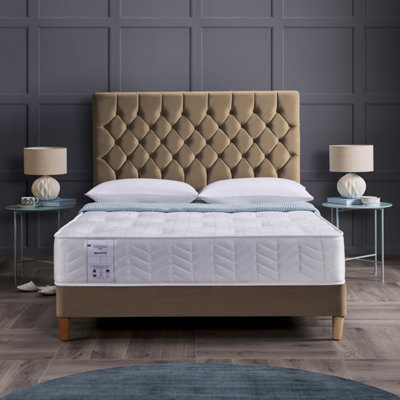 Rest Relax Sleep Meadow Tufted Classic Ortho Orthopaedic Sprung Mattress from B&Q