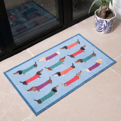Artsy Doormats Dachshund Indoor Washable Doormat from B&Q