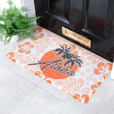 Native Natural Aloha Tropical Doormat (70 X 40Cm) from B&Q
