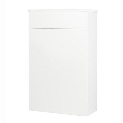 Clifton 500mm Bathroom Gloss White Floor Standing Wc Unit (Central) from B&Q