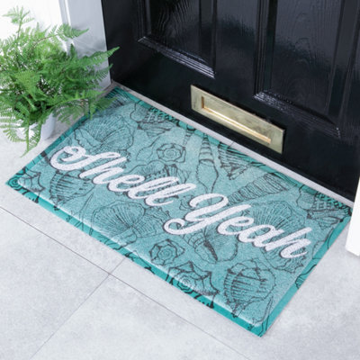 Native Natural Shell Yeah Doormat (70 X 40Cm) from B&Q
