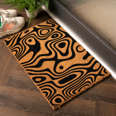 Artsy Doormats Random Arty Paint Swirls Doormat from B&Q