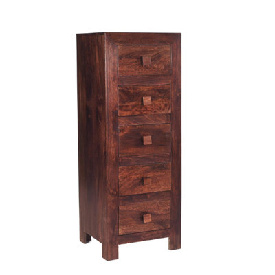 Worcester Poko Dark Mango 5 Drawer Chest from B&Q