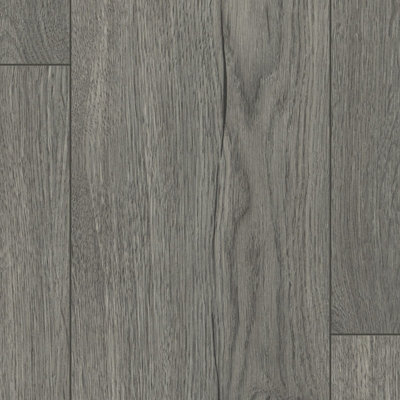  - Fores Mid Grey Oak Wood Effect Click Laminate Flooring-Plank (7mm),for Home (All Room) & Commercial Use-Covers 2.49Sqm