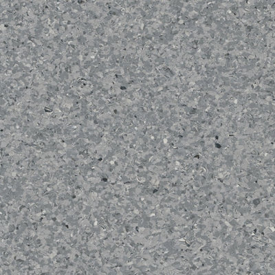 B&Q Mosaic Effect Vinyl Flooring, Anti-Slip Contract Commercial Vinyl Flooring With 2.0Mm Thickness-1M(3'3") X 2M(6'6")-2M² Grey