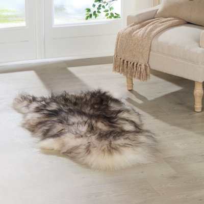 Native Natural Genuine Icelandic Sheepskin Rug from B&Q
