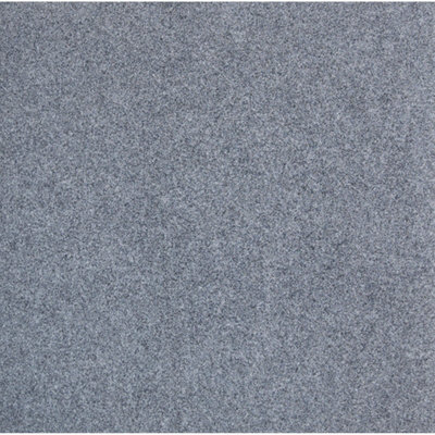 B&Q Commerce Tile Velour Granite 531 Modern Contract Carpet Tiles For Domestic & Heavy Commercial Use Grey
