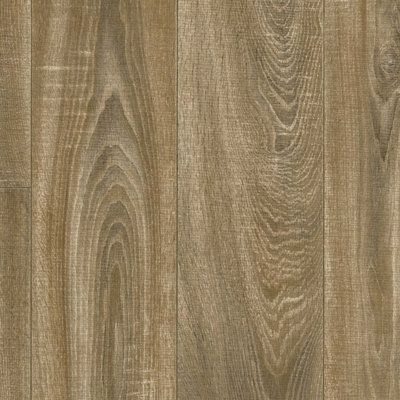  - Brown Wood Effect Vinyl Flooring For LivingroomKitchen2.7mm Thick Cushion Backed Vinyl Sheet-8M(26'3") X 2M(6'6")-16M²