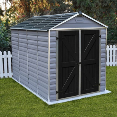 Cheshire 10 X 6 Double Door Apex Plastic Shed With Skylight Roofing