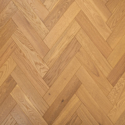  - Herringbone Engineered Flooring Rochdale Oak Brushed Uv Lacquered (15mm Thick/ 90mm Wide)